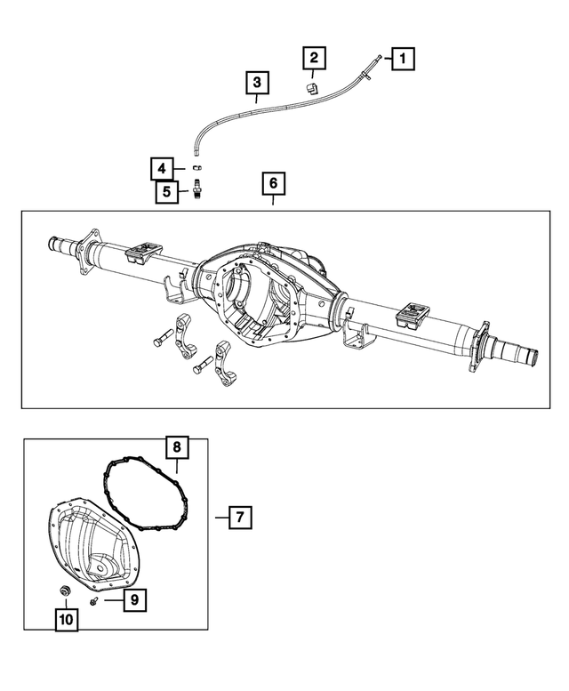 « 68004496AA – Rear Axle; American Axle 292 MM Single Rear Wheel; Differential and Drive Line : Event D`essieu Boulon pour Mopar Image »
