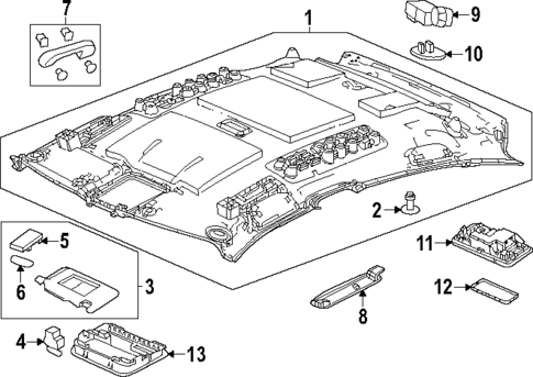 Interior Trim - Roof for 2024 Acura Integra #0