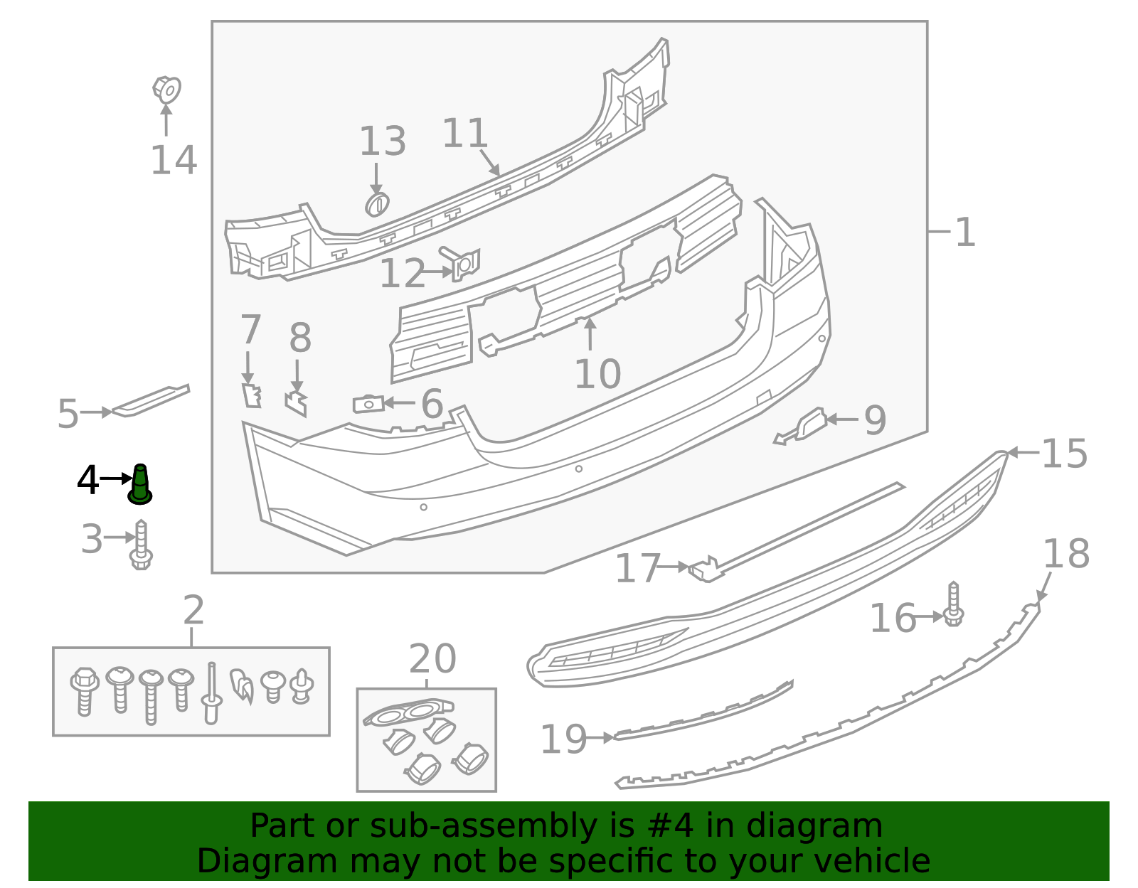 WHT-004-694 - Bumper Cover Nut 2015-2025 Audi | Audi OEM Parts