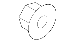 N90436904 - Body: Sunroof Frame Lock Nut for Audi Image