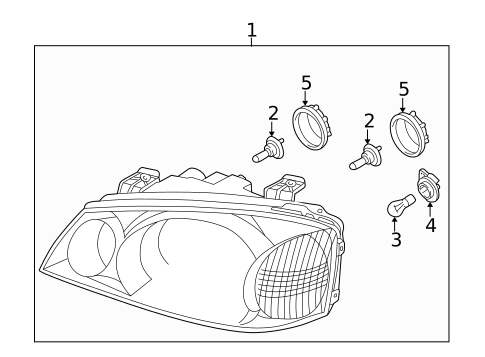 Bulbs - Chassis for 2001 Kia Optima #0