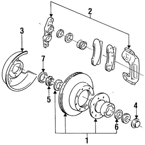 Front Brakes for 1992 Ford F-350 #0