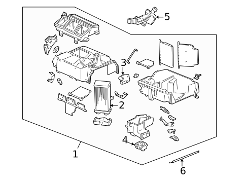 Heater Components for 2001 Honda CR-V #0