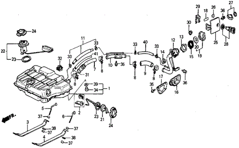Fuel Tank for 1984 Honda Wagovan #0