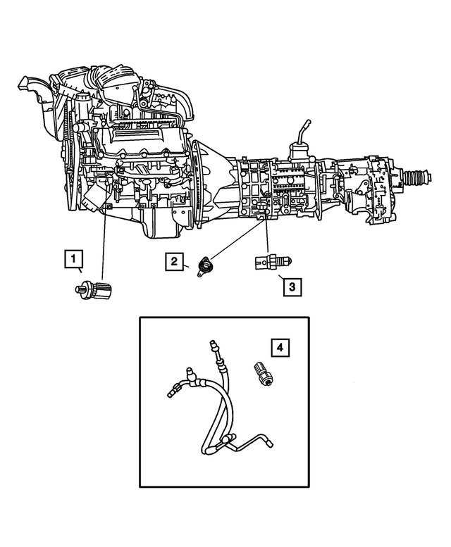 56045489AA - Electrical: Neutral, Safety, Back Up Switch for Mopar Image