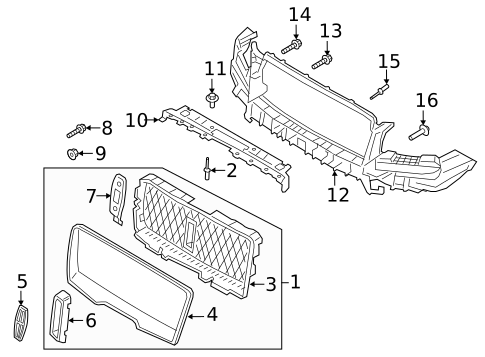 Grille & Components for 2018 Lincoln Navigator #0