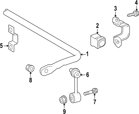 Stabilizer Bar & Components for 2025 Lexus NX350h #1