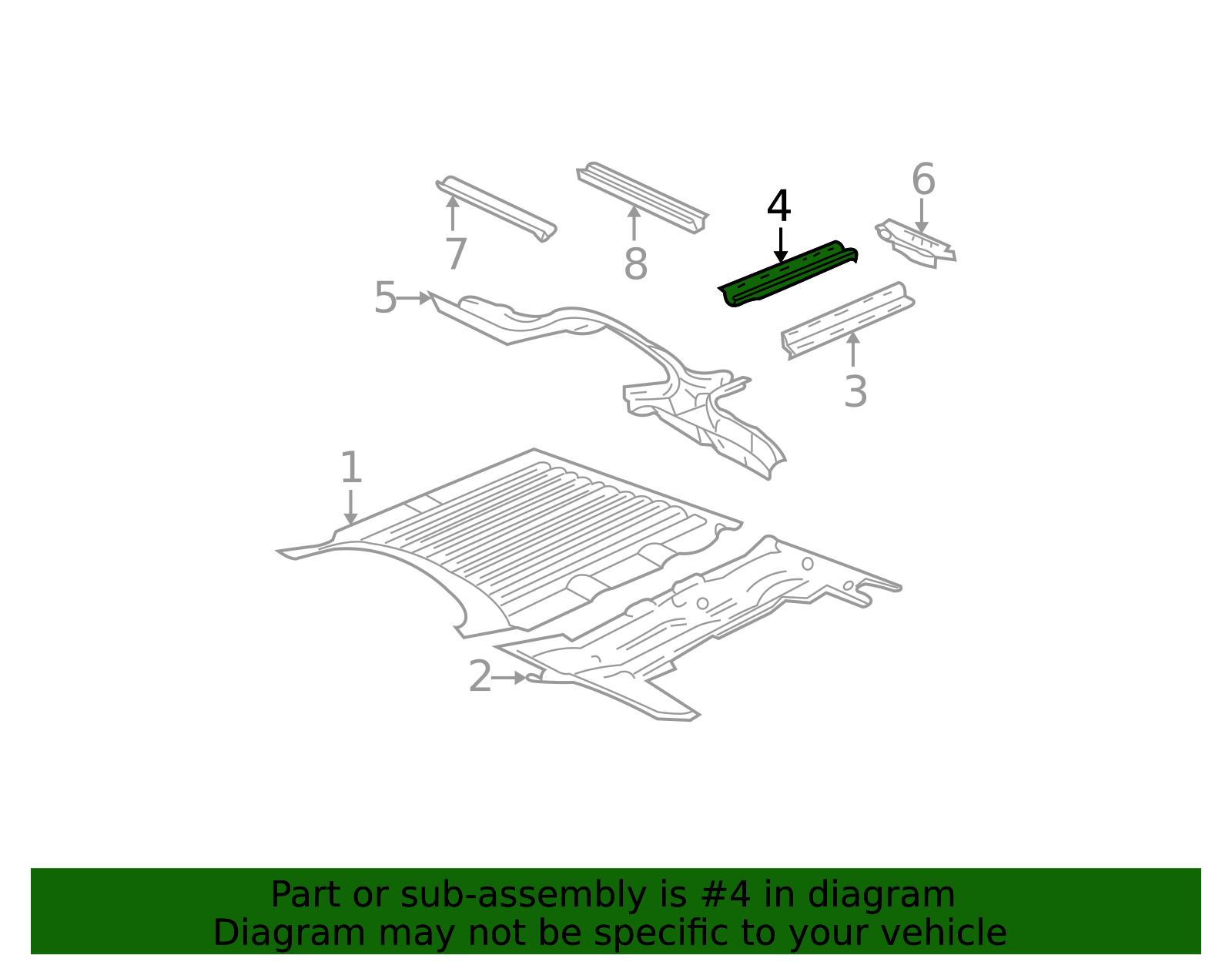 Front Riser Replacement 15730056 - Front Seat Riser Reinforcement 1996-2025 GM | Gateway Buick ...