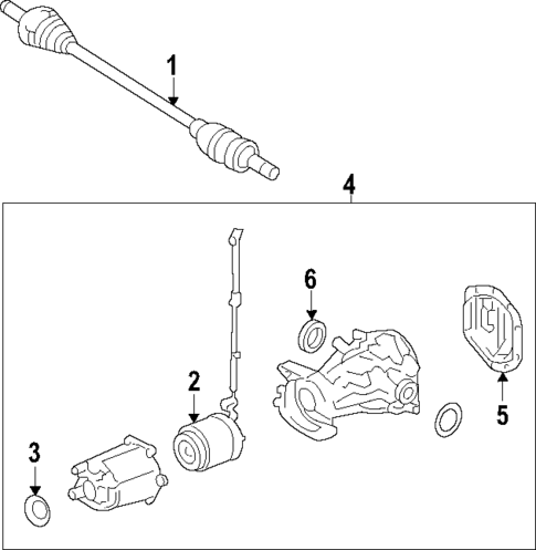 Differential for 2010 Ford Flex #0