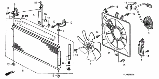 A/C Condenser for 2007 Honda Fit #0