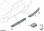 51477203608 - Retrofitting / Conversion / Accessories: Trim Cover, Sill, Lighted, Front Right for BMW Image