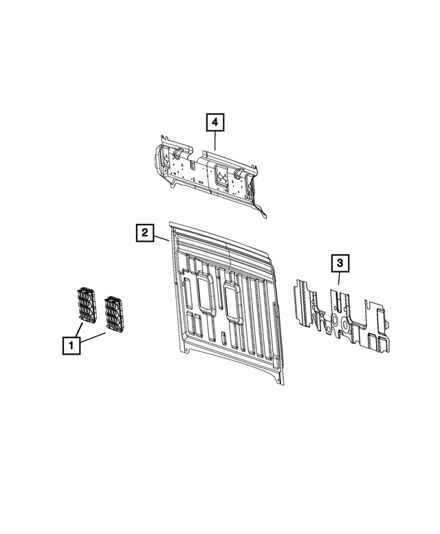« 68276521AC – Body Sheet Metal Except Doors : Panneau De Caisse Amortisseur pour Mopar Image »