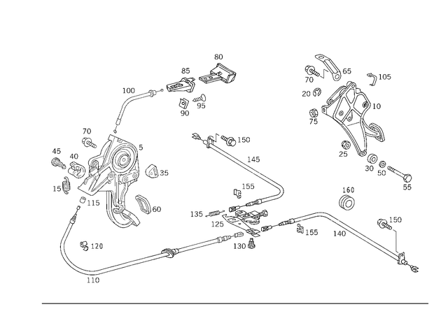 1294203285 - : Brake Cable for Mercedes-Benz Image