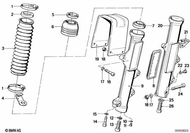 31421232655 - Front Axle, Front Suspension: Shaft Seal - 36X46X7.3 for BMW-Motorrad Image