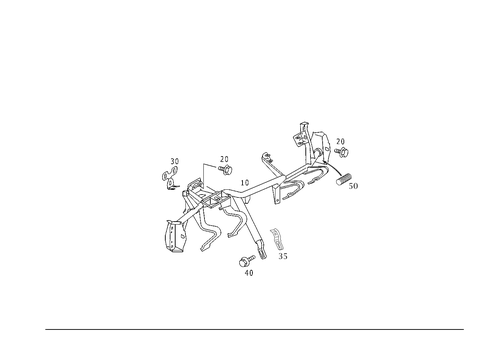 Crossmember Below Instrument Panel for 2006 Mercedes-Benz S430 #0