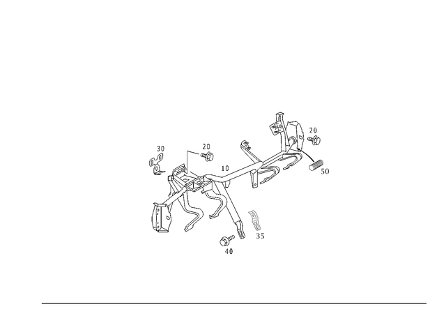 2206201186 - Cowl, Front Panel: Carrier for Mercedes-Benz Image image