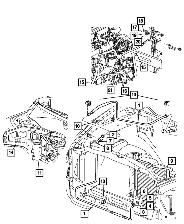5189365AB - Air Conditioners and Heaters: A/c Line Valve Core for Mopar Image image