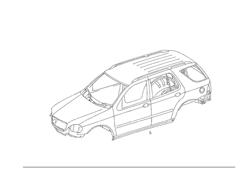 Body Shell for 1998 Mercedes-Benz ML320 #1