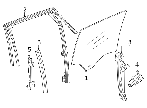 Glass - Rear Door for 2025 Cadillac OPTIQ #0