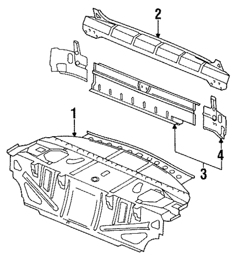 Rear Body for 1993 Audi 100 Quattro #0