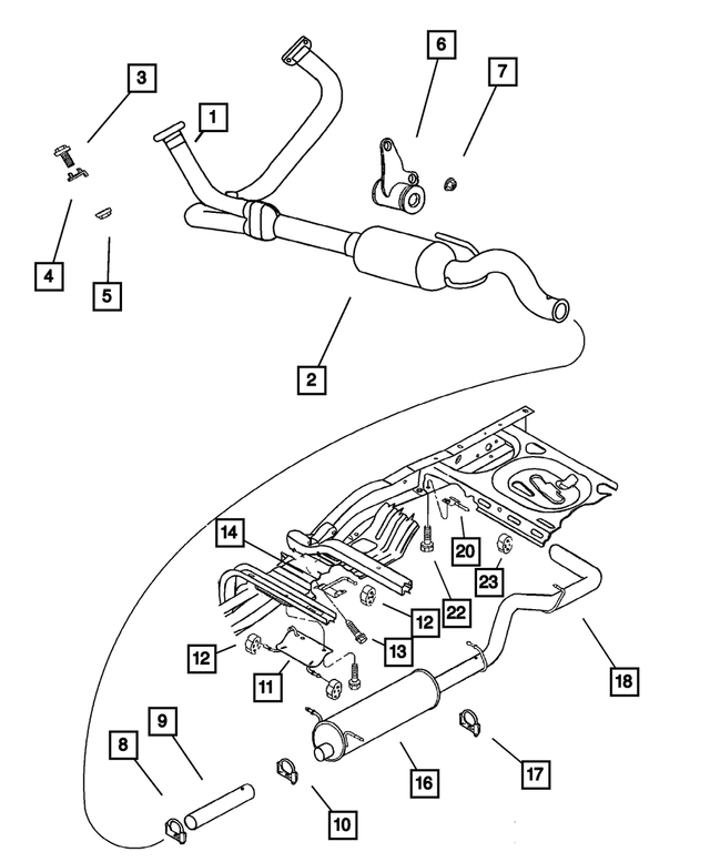 52103435AA - Exhaust: Exhaust Pipe for Mopar Image