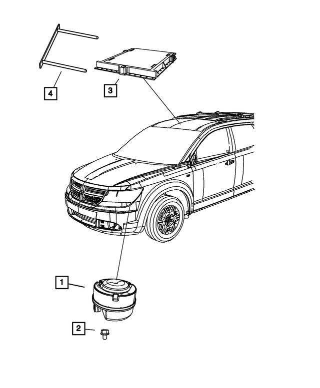 56038724AB - Electrical: Alarm Siren for Mopar Image image