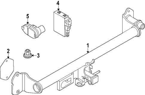 Trailer Hitch Components for 2025 Mini Countryman #0