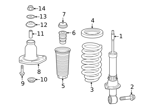 Shocks & Components for 2024 Honda Passport #0