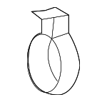 4901441 - Exhaust: Muffler &amp; Pipe Clamp for MB Vans Image