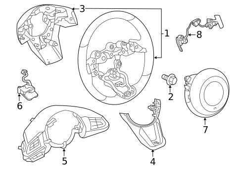 Steering Wheel & Trim for 2018 Mazda CX-5 #1