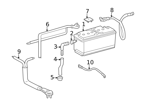 Battery & Related Components for 2011 Mercedes-Benz SL 550 #0