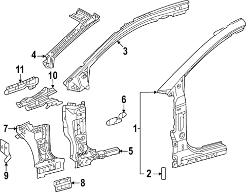 Hinge Pillar for 2025 Toyota bZ4X #0