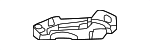 71416T56A00 - Body: Bumper Cover Support Rail Bracket for Honda Image