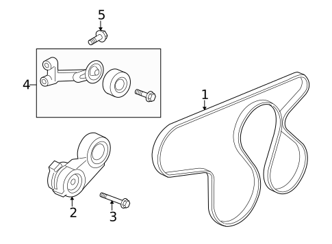 Belts & Pulleys for 2009 Hummer H3T #0