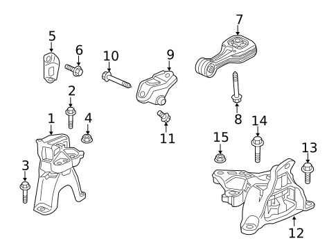 Engine & Trans Mounting for 2019 Honda Civic #0
