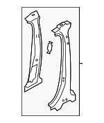 8K0810074A - Body: Center Pillar Reinforced for Audi Image