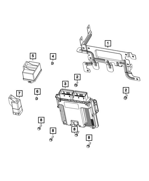 Keys, Modules and Engine Controllers for 2021 Jeep Wrangler #20