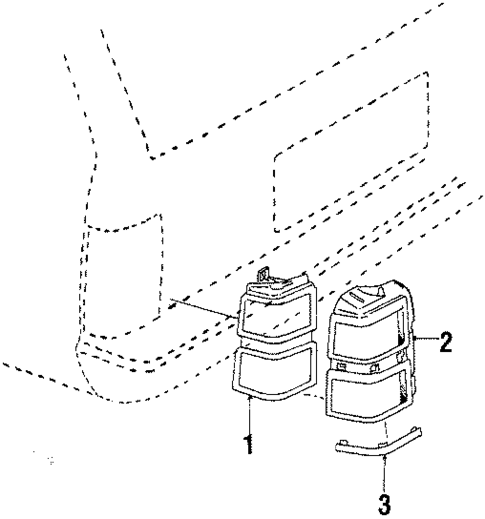 Tail Lamps for 1993 Buick Century #0