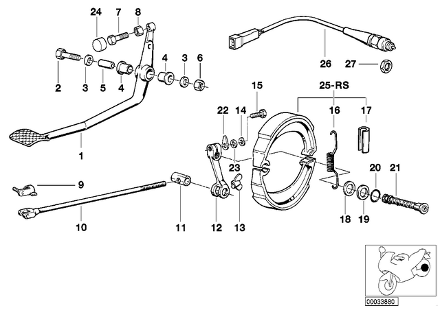 35212310896 - : Rear Brake Cam            for BMW-Motorrad Image