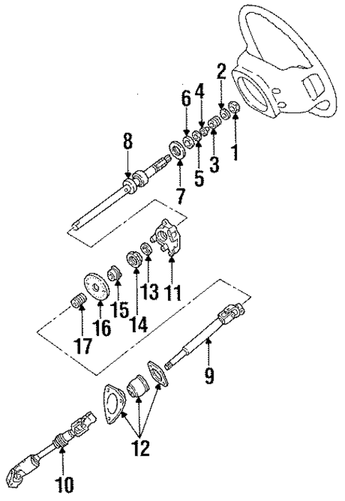 Steering Column for 1993 Ford Aerostar #1