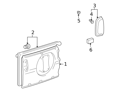 Grille & Components for 1999 Toyota RAV4 #2