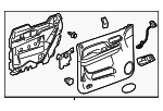 25780122 - Body: Door Trim Panel for Chevrolet: Avalanche, Silverado 1500, Silverado 2500 HD, Silverado 3500 HD, Suburban 1500, Suburban 2500, Tahoe | GMC: Sierra 1500, Sierra 2500 HD, Sierra 3500 HD, Yukon, Yukon XL 1500, Yukon XL 2500 Image