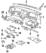 F7AZ5404320AAA - Body: Instrument Panel for Ford Image image