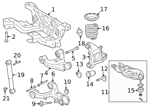 Rear Suspension for 2011 Toyota Sequoia #0