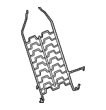 13561612 - Body: Support Spring for Buick: Enclave, Regal Sportback, Regal TourX | Cadillac: CT4, XT4 | Chevrolet: Colorado, Silverado 1500, Silverado 2500 HD | GMC: Canyon, Sierra 3500 HD Image