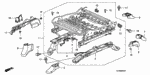 82198SHJA01ZD - Interior/Bumper: CLIP, MAT *NH167L* (GRAPHITE BLACK) for Honda Image