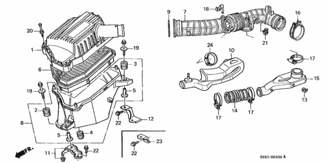 Air Cleaner (1) for 1997 Acura CL #0