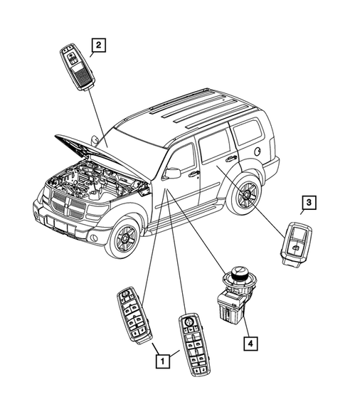 Switches for 2011 Jeep Compass #2