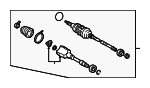 4341050014 - Suspension: Axle Assembly for Lexus: LS460, LS600h Image