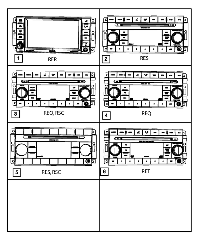 5064943AD - : Mw/FM/6 DVD Radio for Mopar Image